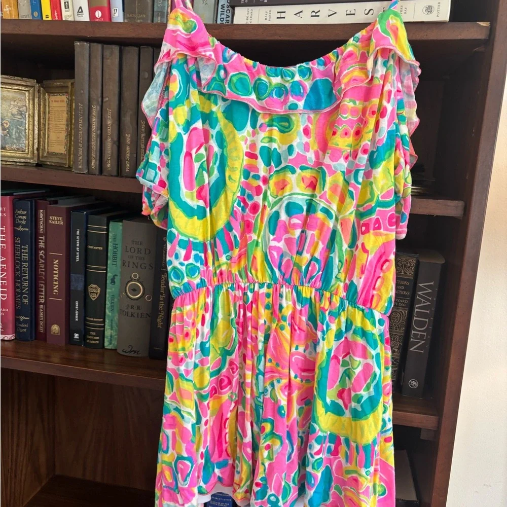 LILLY PULITIZER Fenella Romper Come Out of Your Shell SZ XS - Picture 4 of 5